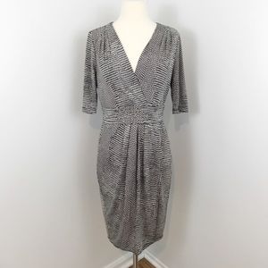 BCBGMaxAzria Pearl Faux Wrap Dress - Like New